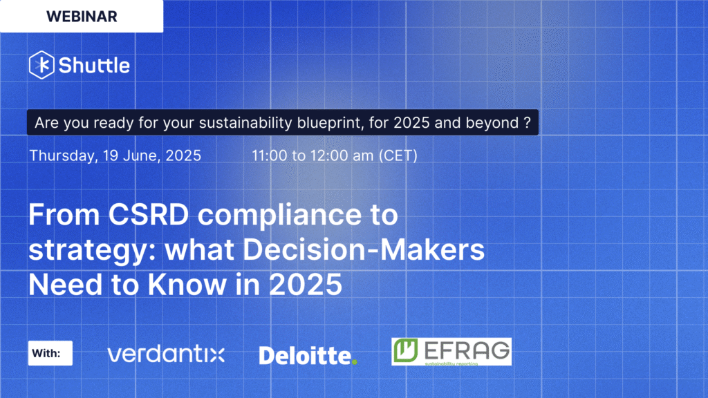 Webinar with Verdantix, EFRAG and Deloitte Luxembourg