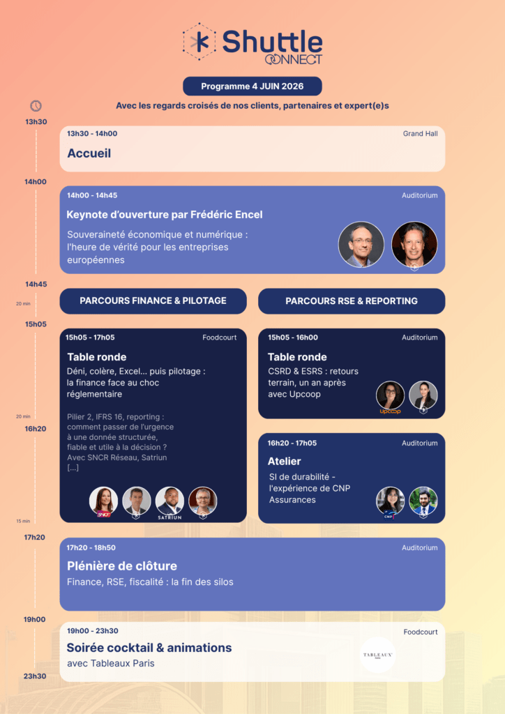 L'agenda de la kShuttle Connect qui se précise
